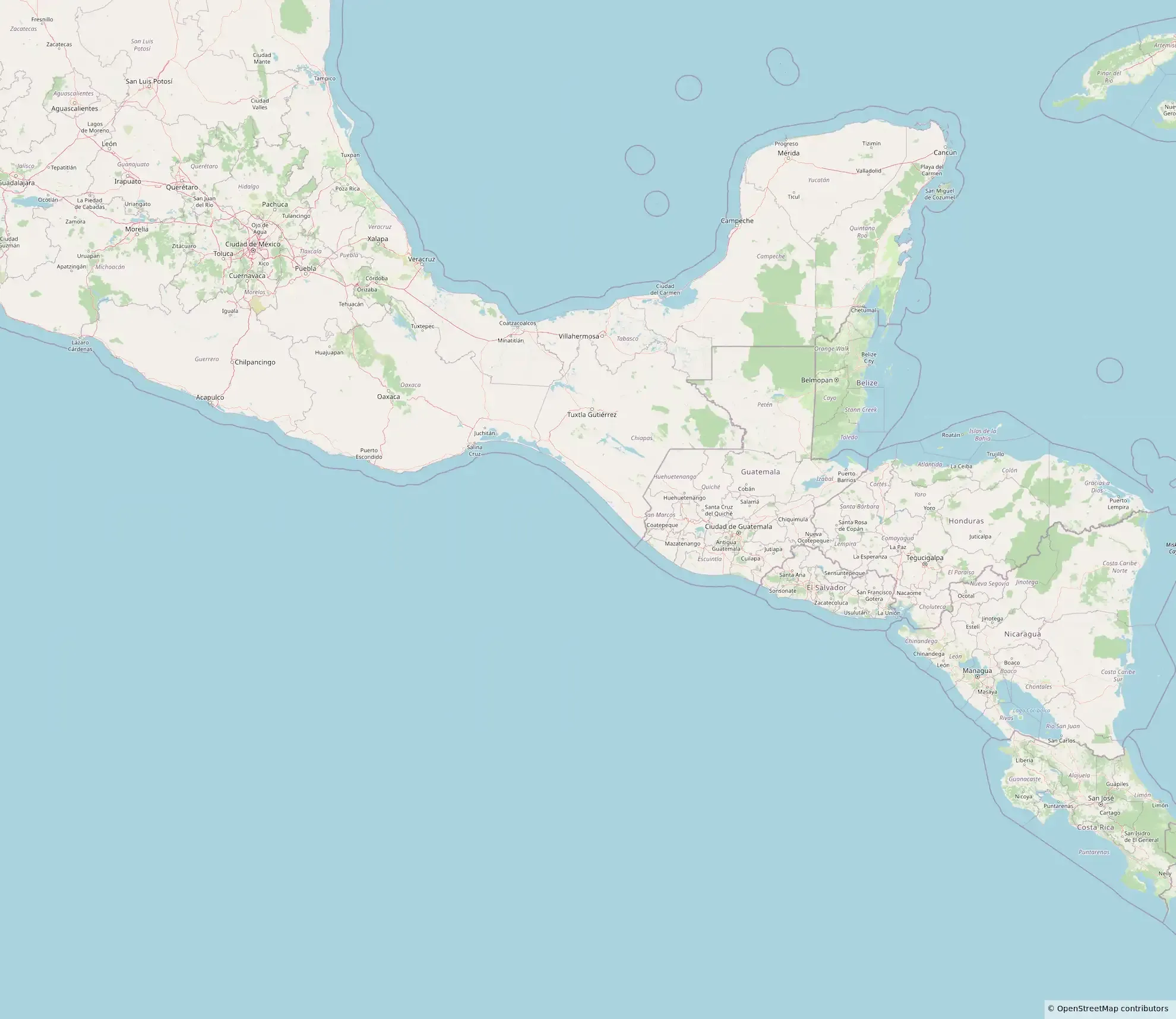 Mapa de Guatemala